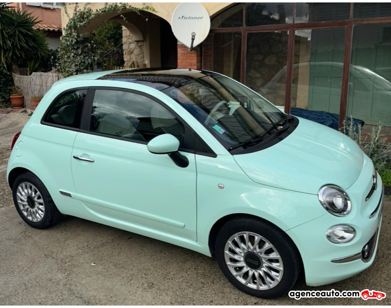 Achat voiture occasion, Auto occasion pas cher | Agence Auto Fiat 500 500 1.0 70CH HYBRID S&S LOUNGE Vert Année 2020 Manuelle Essence